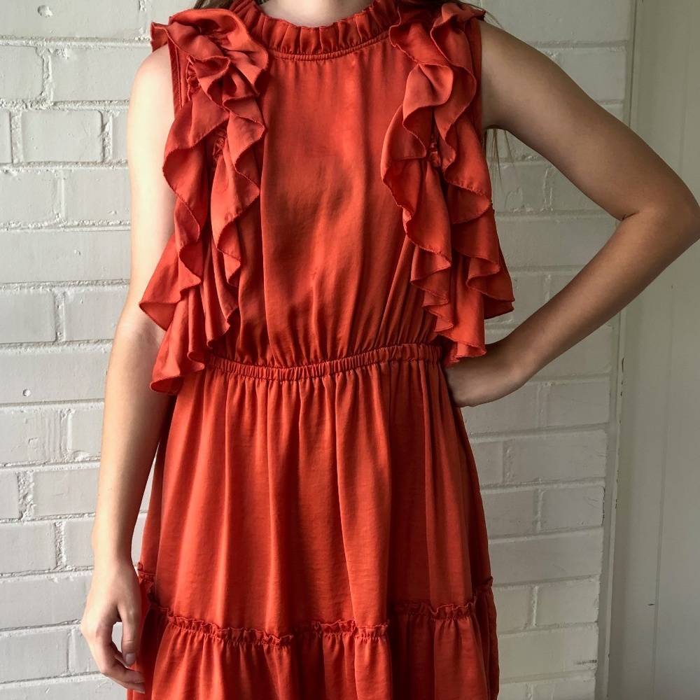 Spring Dress with Ruffles - Picture 2 of 3